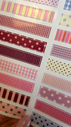 Planche stickers A5 Washi Tape