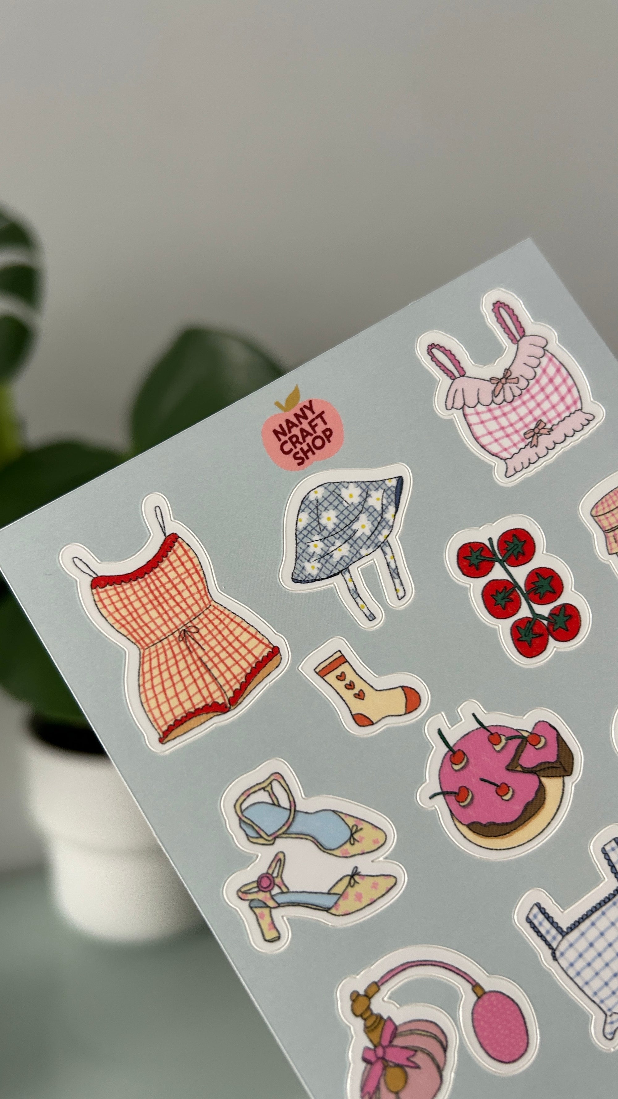 Planche stickers pic nique printemps 🌿