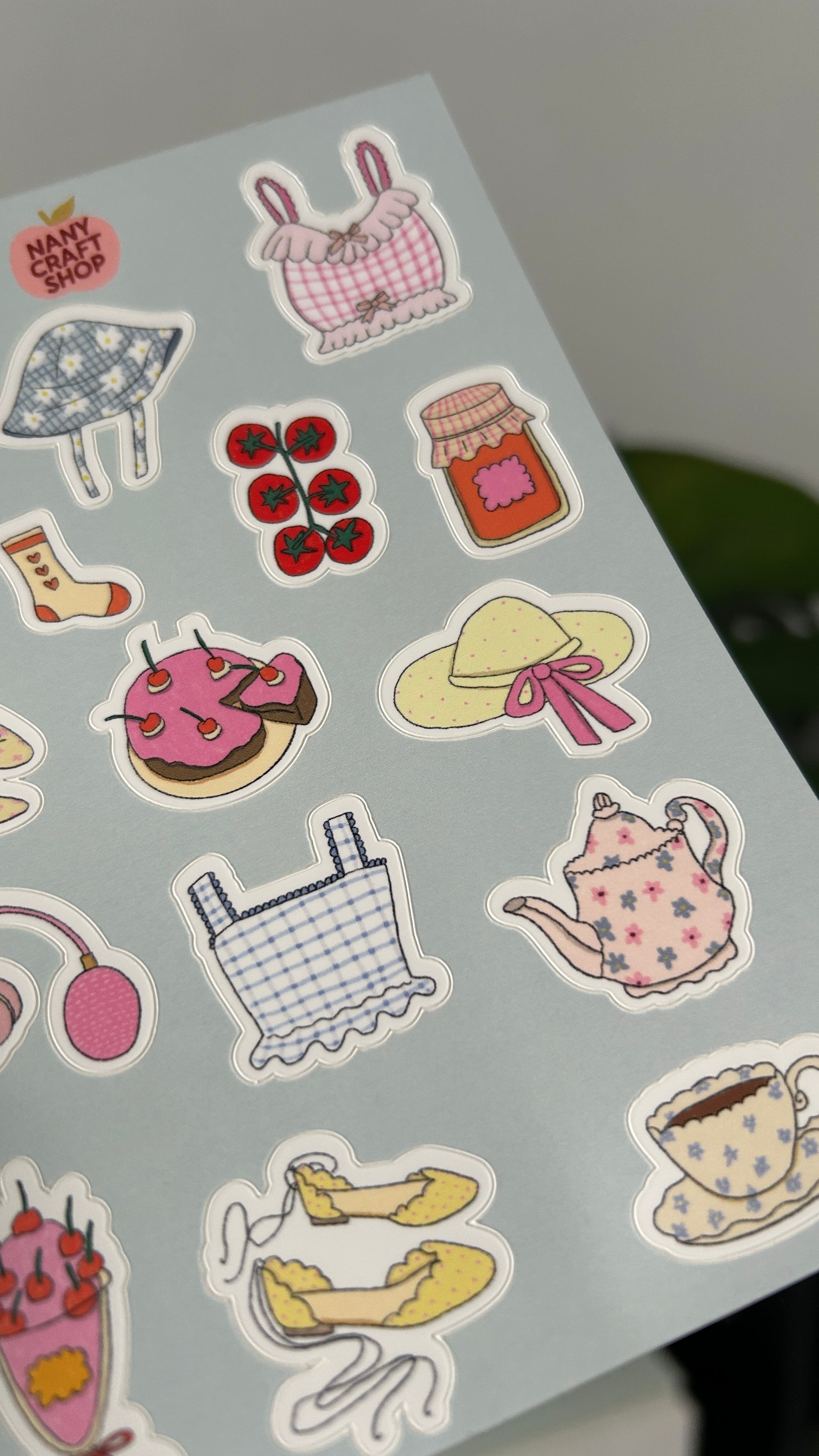 Planche stickers pic nique printemps 🌿