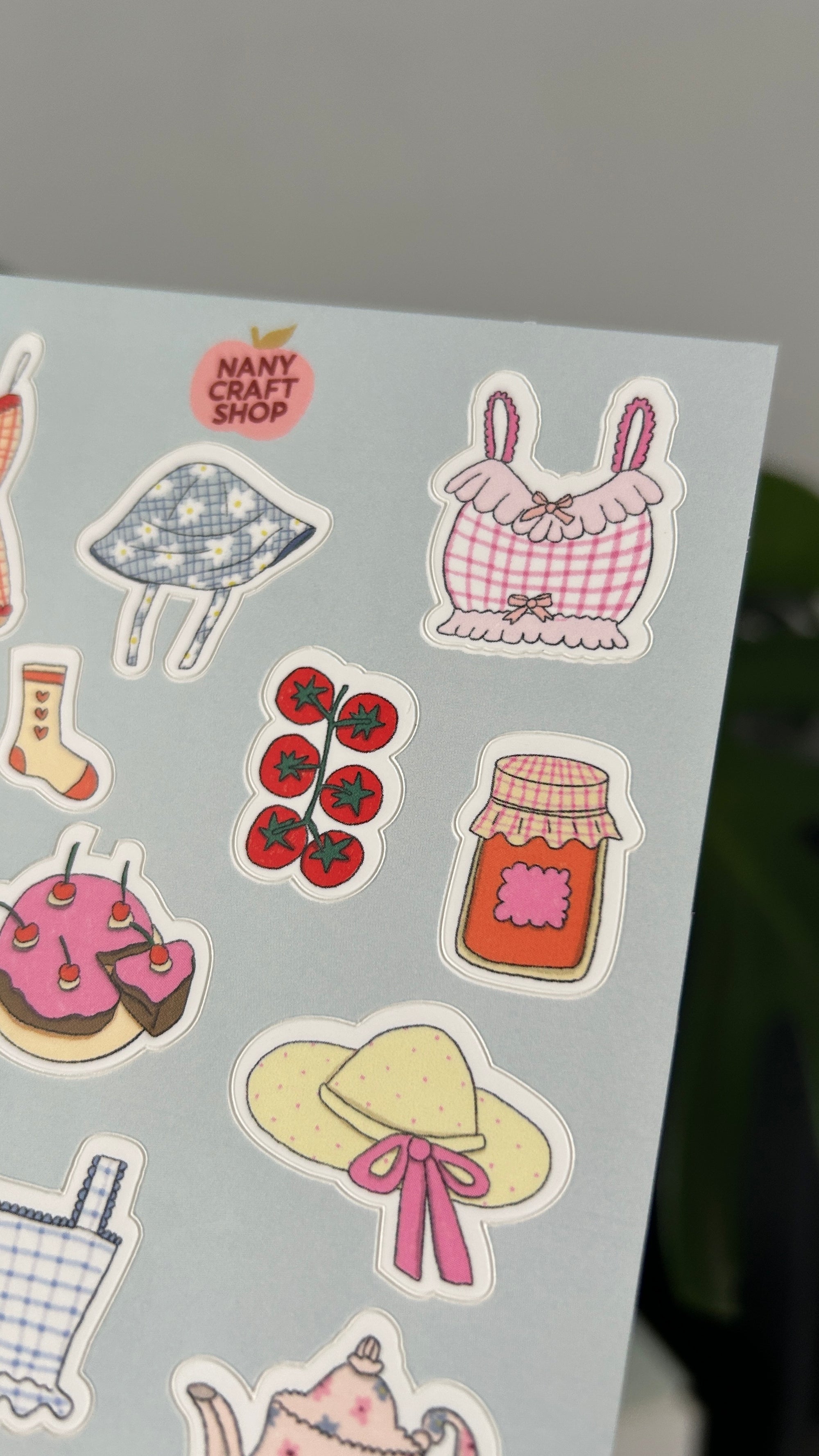 Planche stickers pic nique printemps 🌿