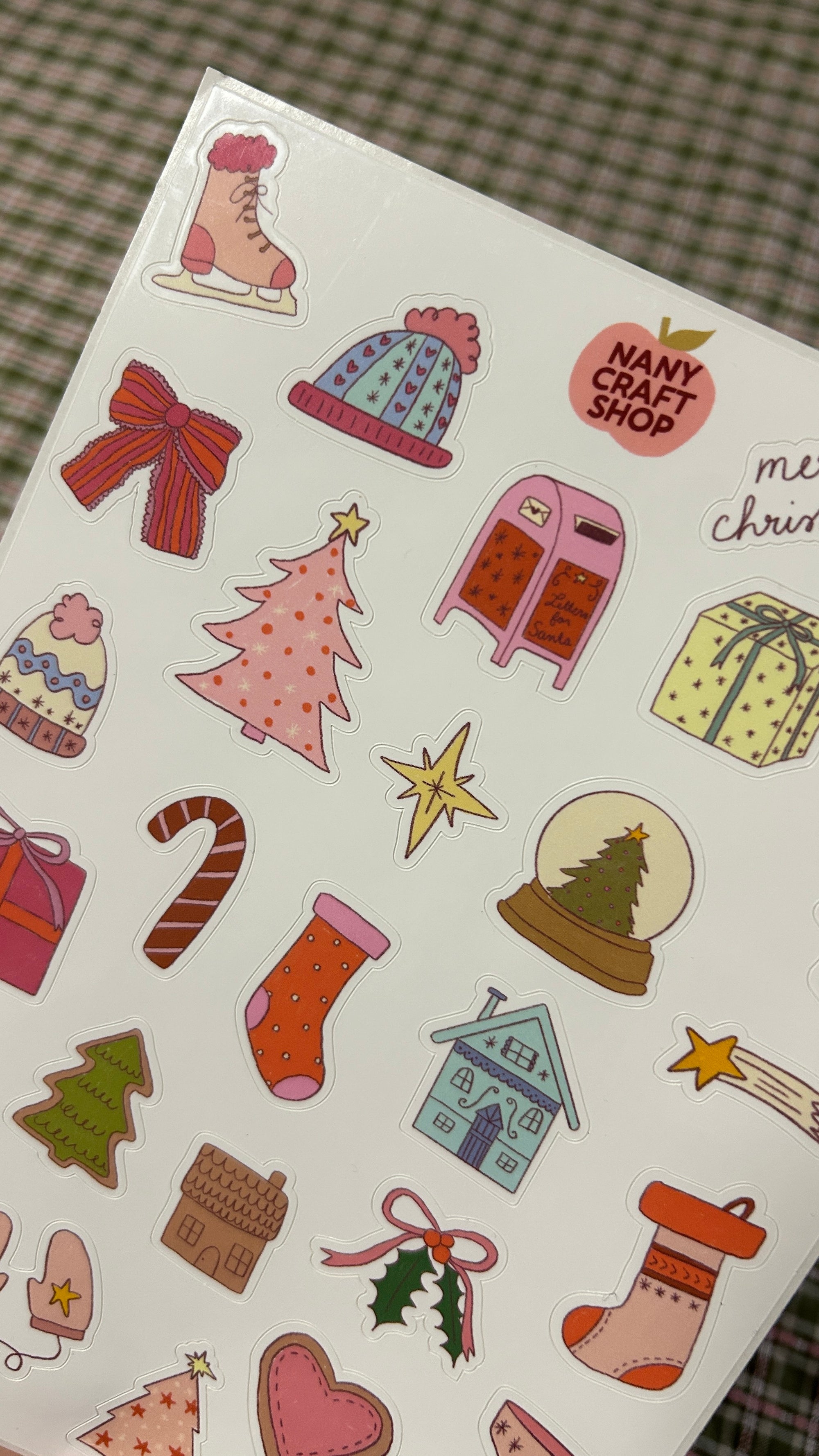 Planche stickers Noël A5 🎄