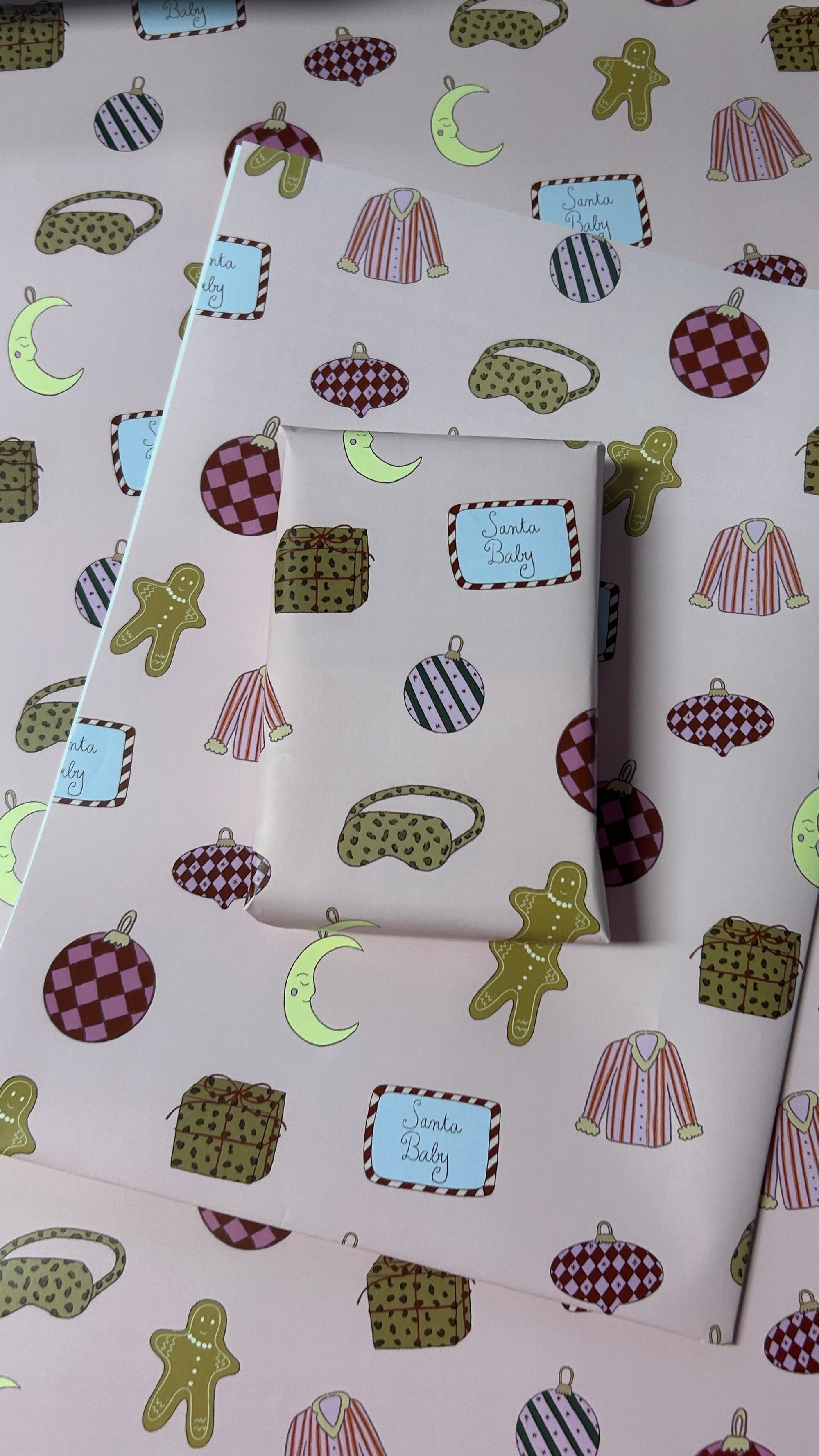 Papier cadeau Santa Baby ❄️