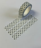 Washi Tape - Polka Dot Noir et Blanc