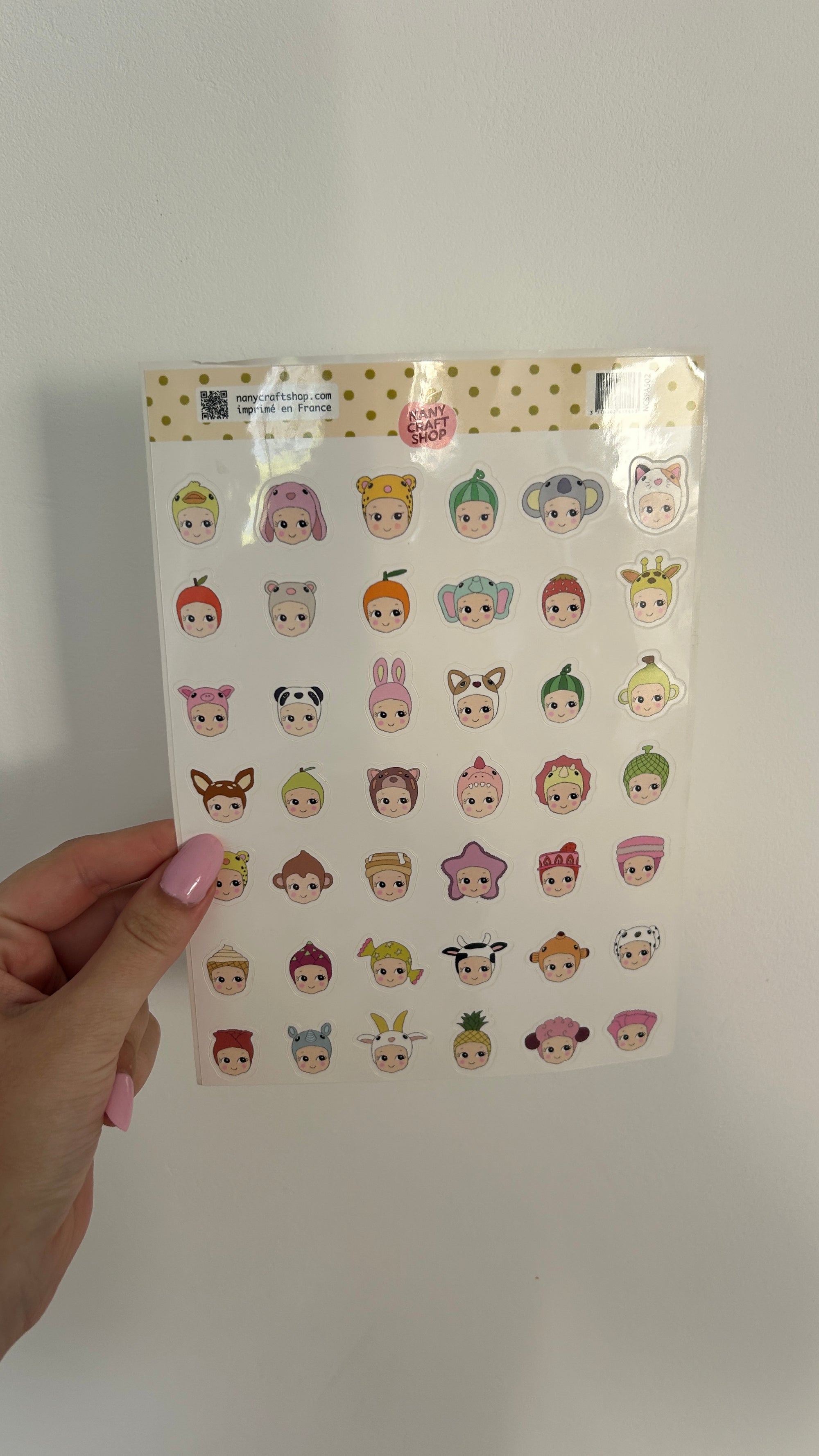 Planche stickers A5 Mini Baby