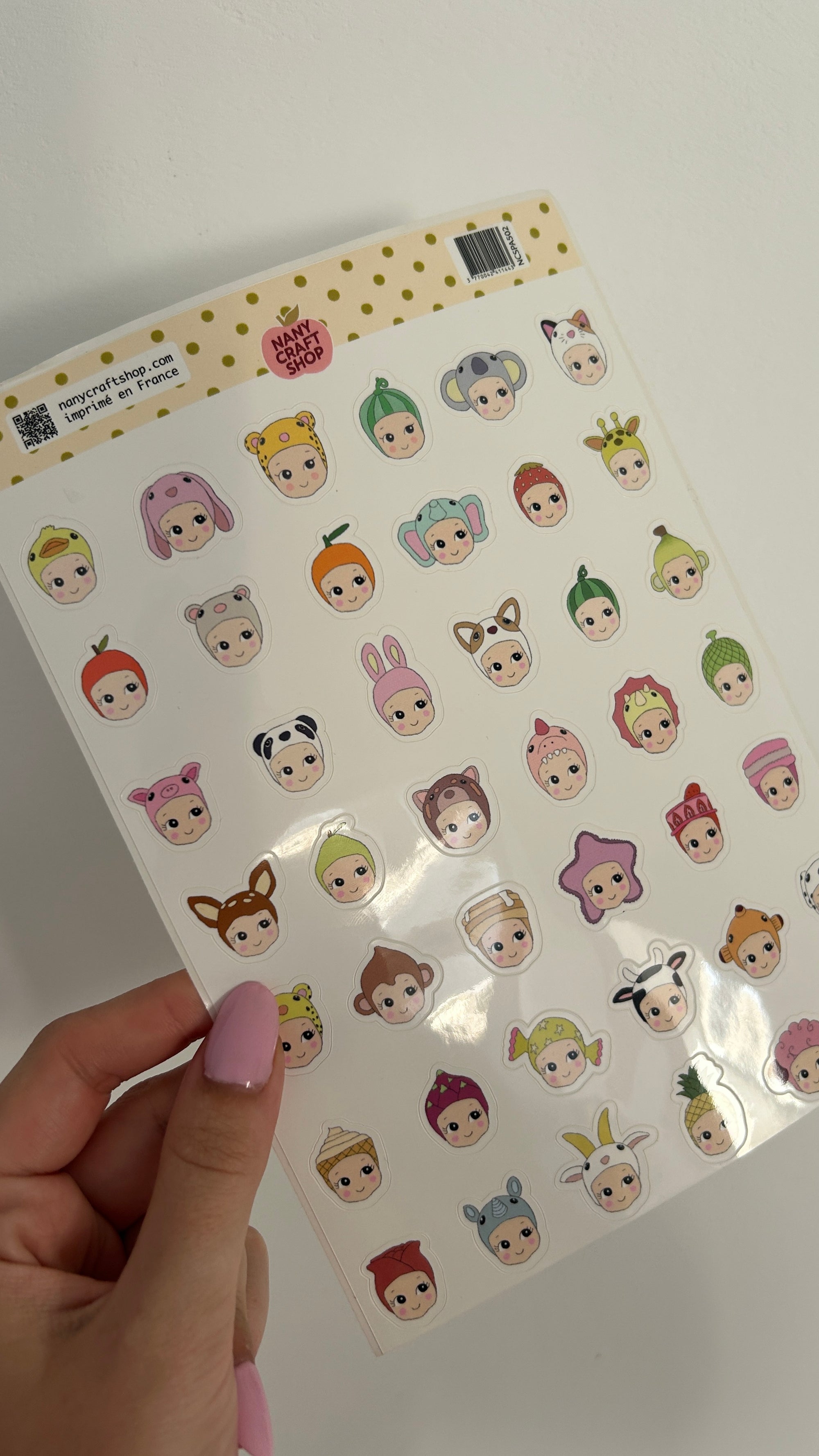 Planche stickers A5 Mini Baby