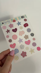 Planche stickers A6 boutons