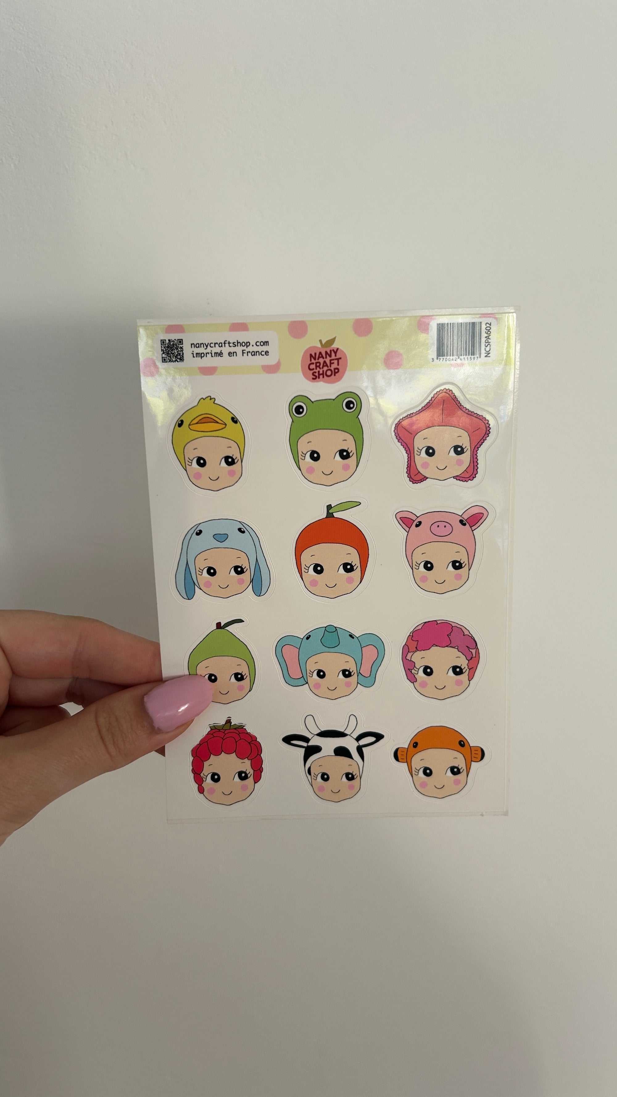 Planche stickers A6 Baby