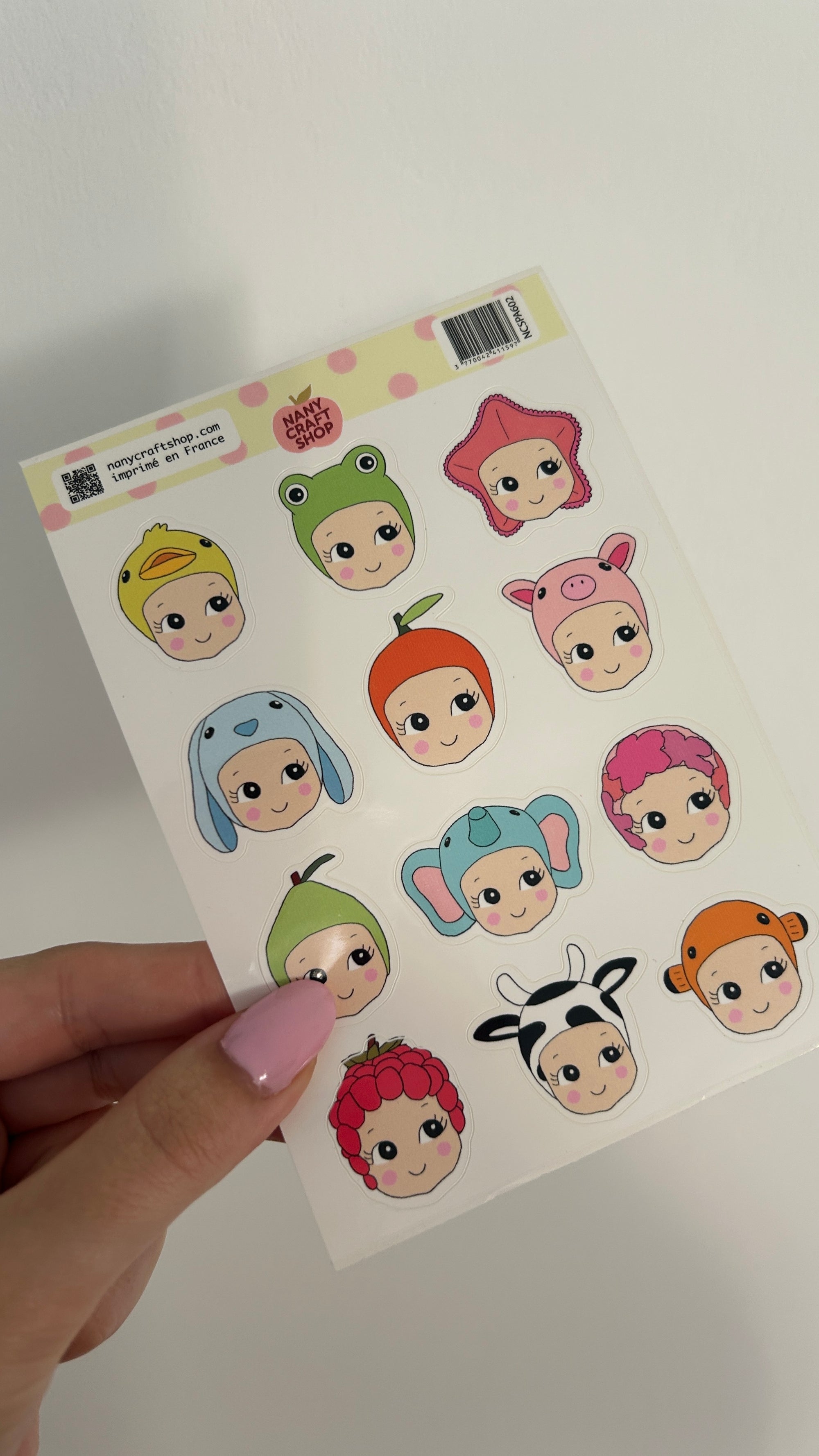 Planche stickers A6 Baby