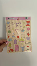 Planche stickers A5 Crafty Girl