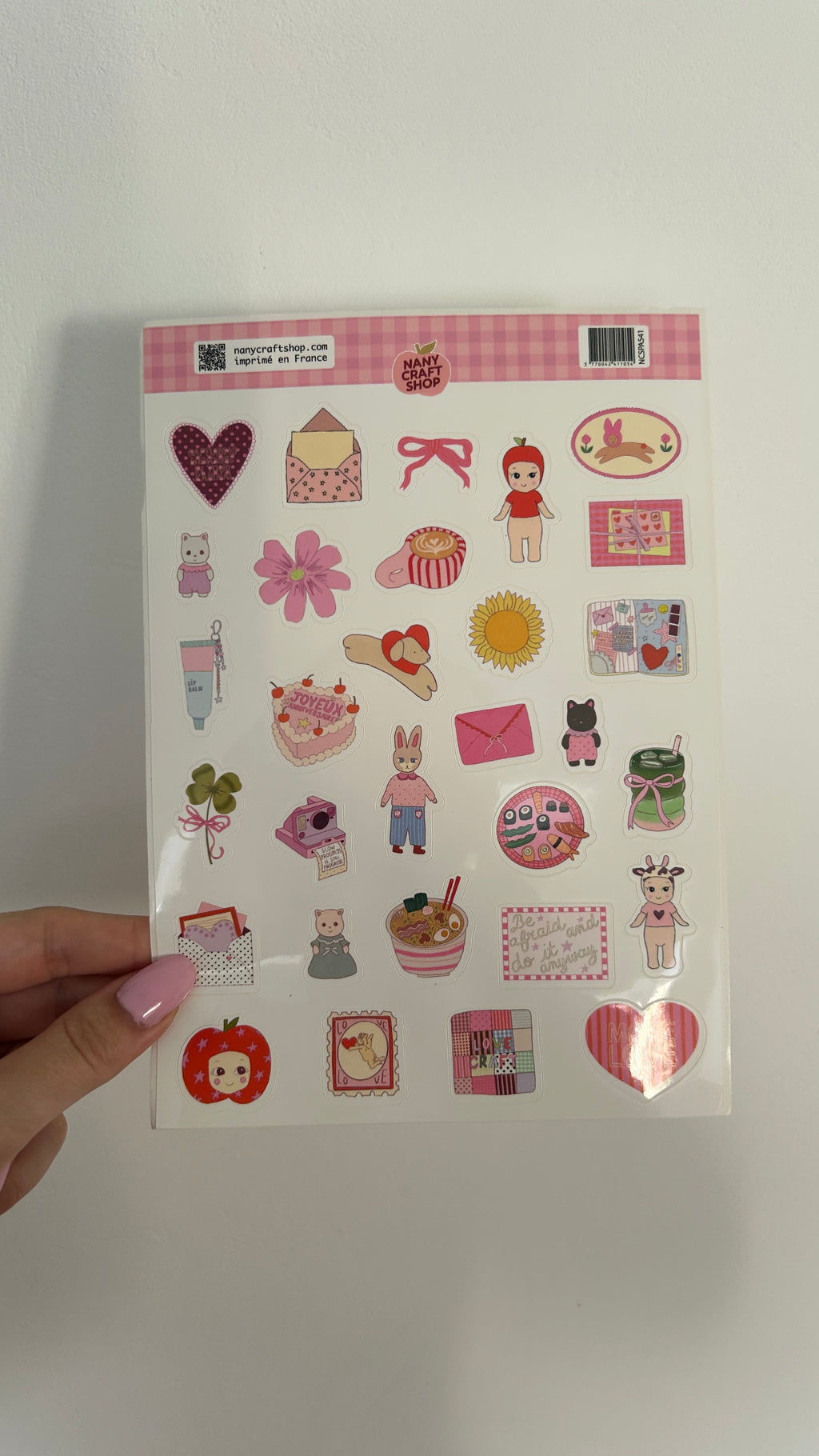 Planche de stickers A5 mini favoris V2