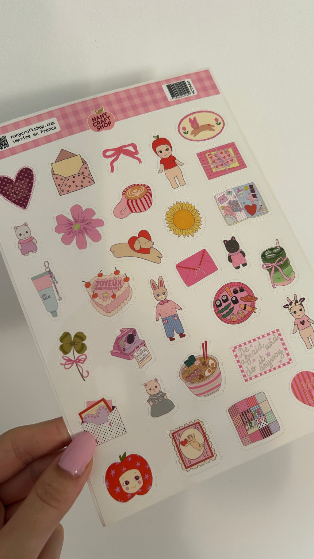 Planche de stickers A5 mini favoris V2