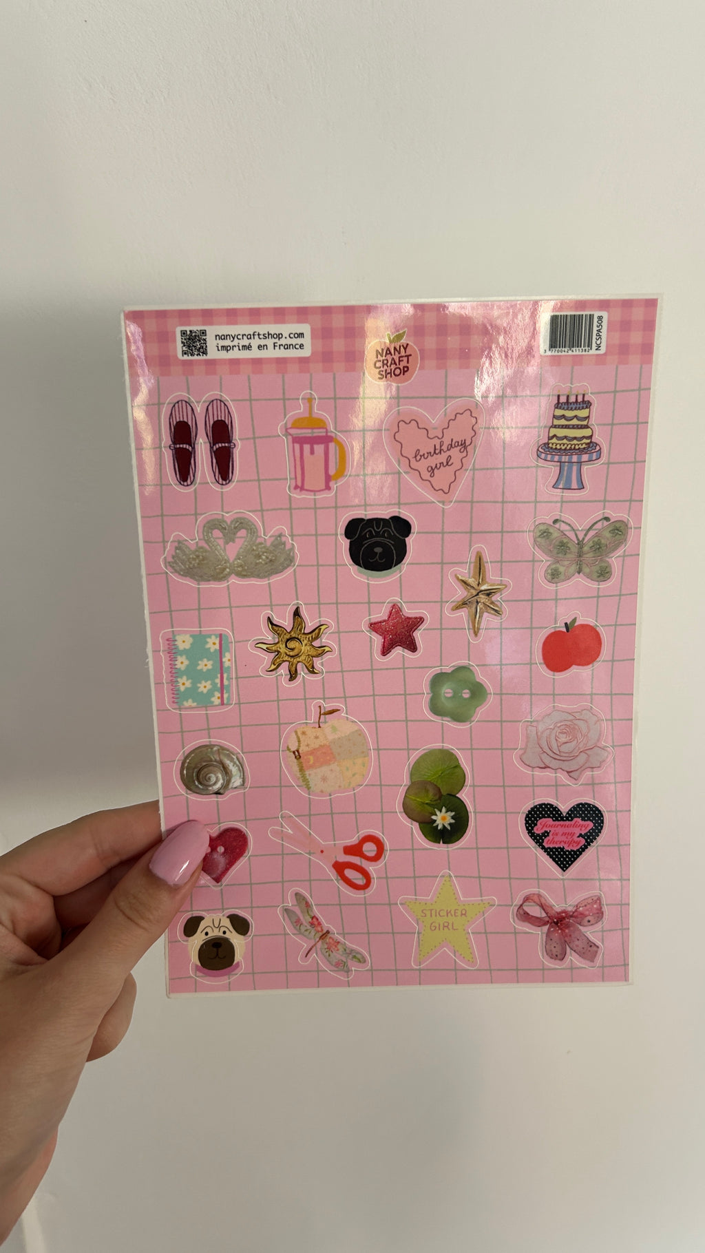 Planche de stickers A5 août