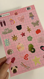 Planche de stickers A5 août