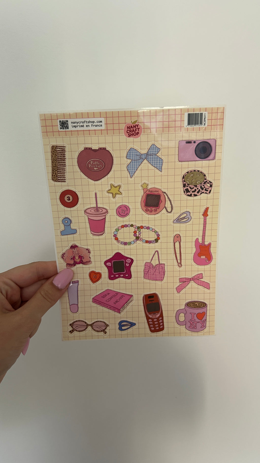 Planche stickers A5 Nostalgie