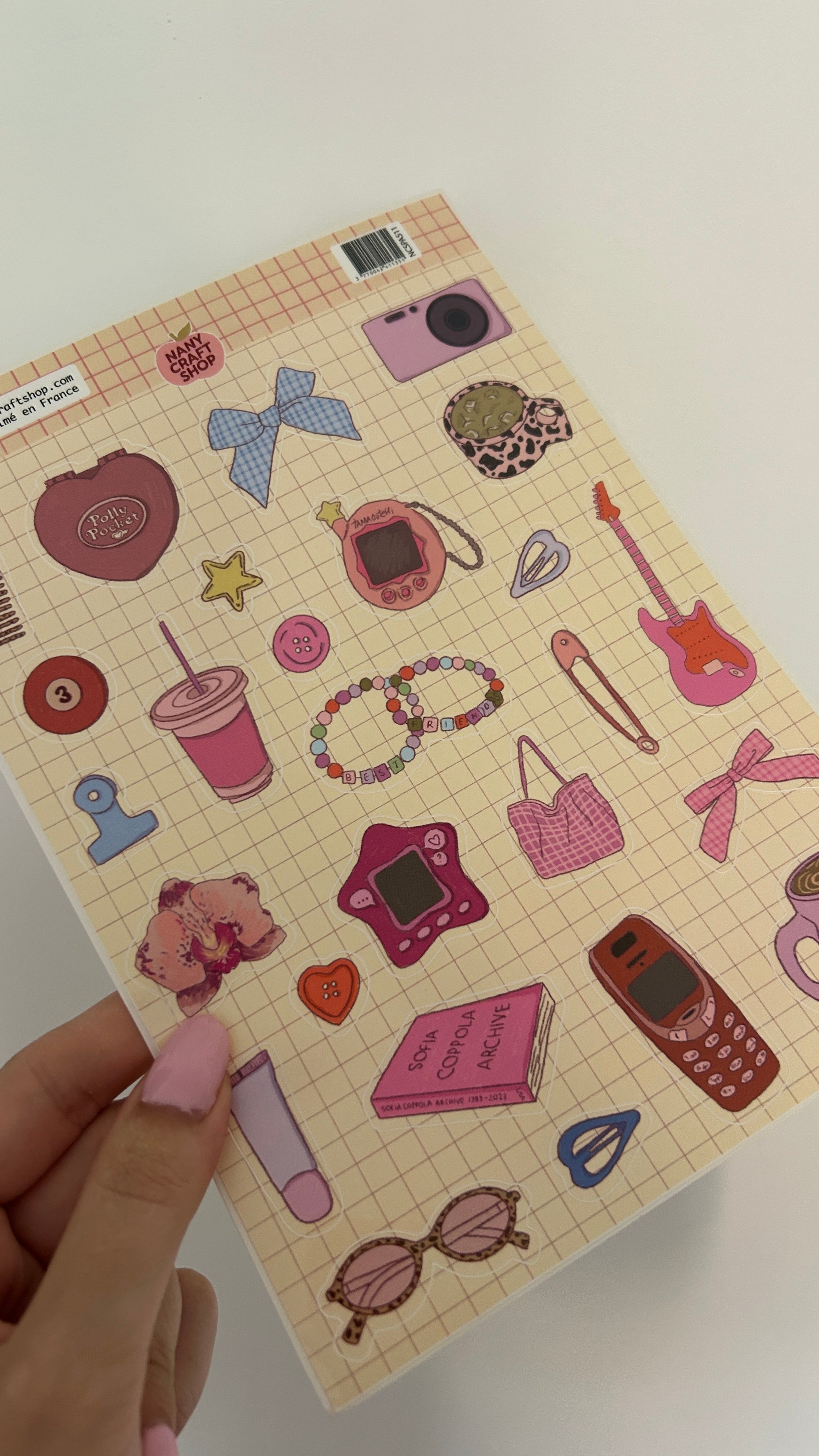 Planche stickers A5 Nostalgie