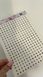 Planche sticker A5 alphabet perles