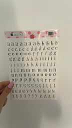 Planche A5 alphabet whimsical