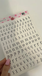 Planche A5 alphabet whimsical