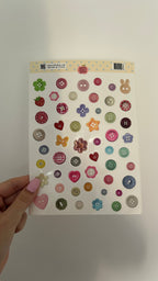 Planche de stickers A5 boutons