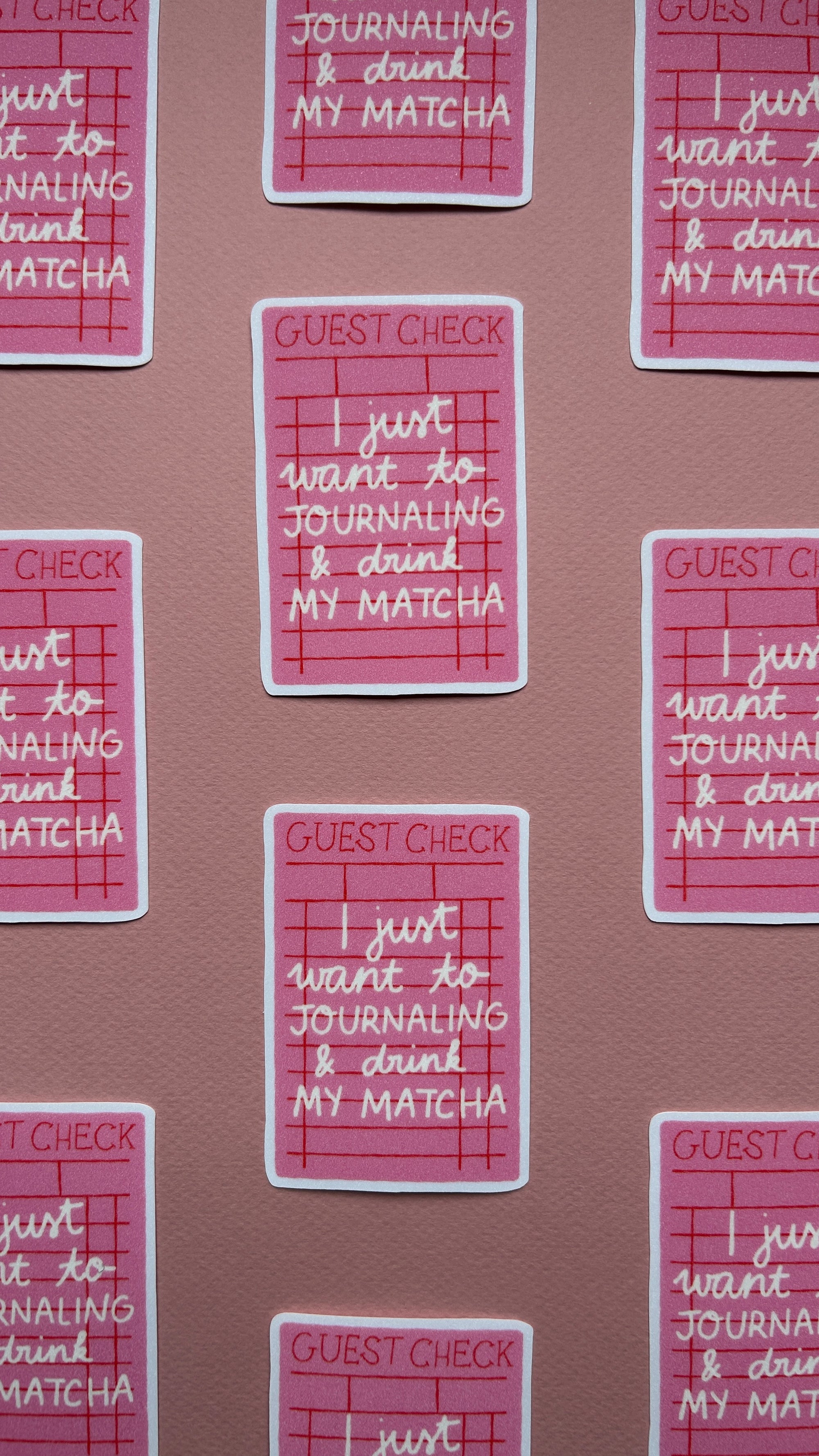 Sticker Liste Matcha XL