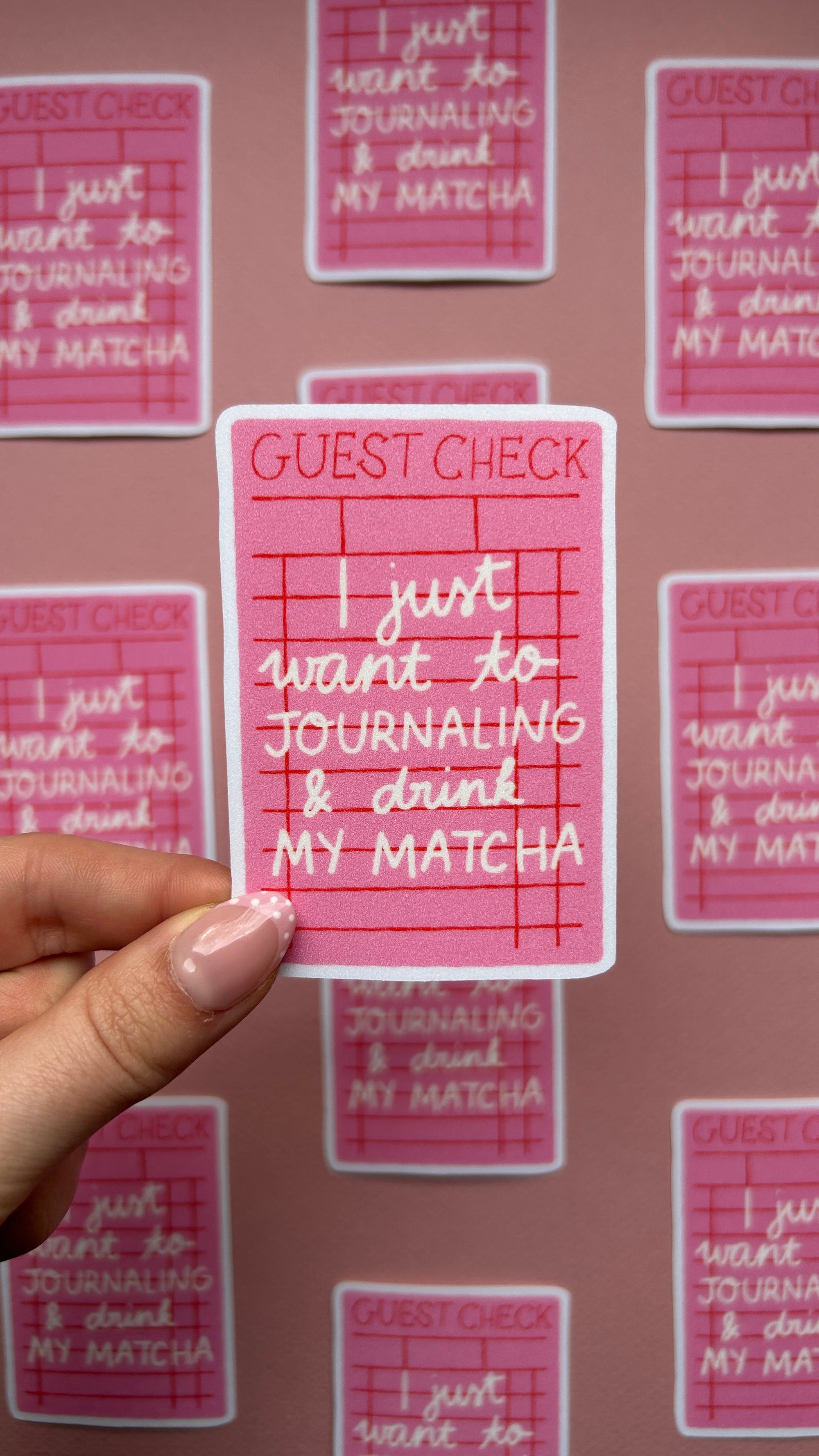 Sticker Liste Matcha XL