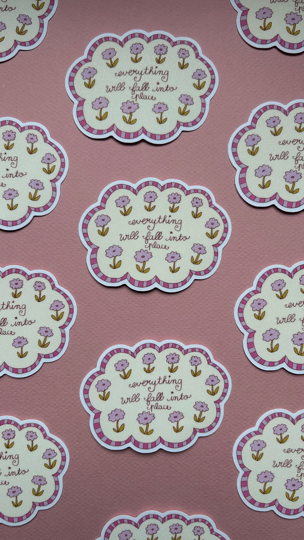 Sticker Nuage Fleurs XL