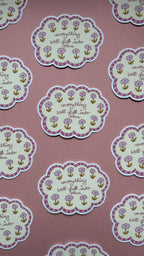 Sticker Nuage Fleurs XL