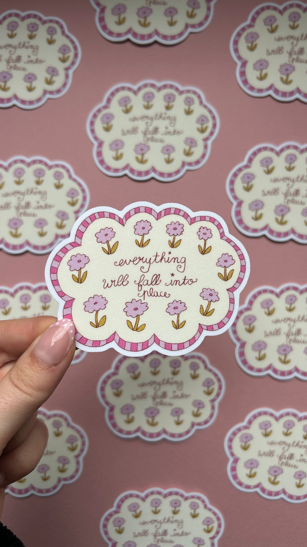 Sticker Nuage Fleurs XL