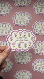 Sticker Nuage Fleurs XL