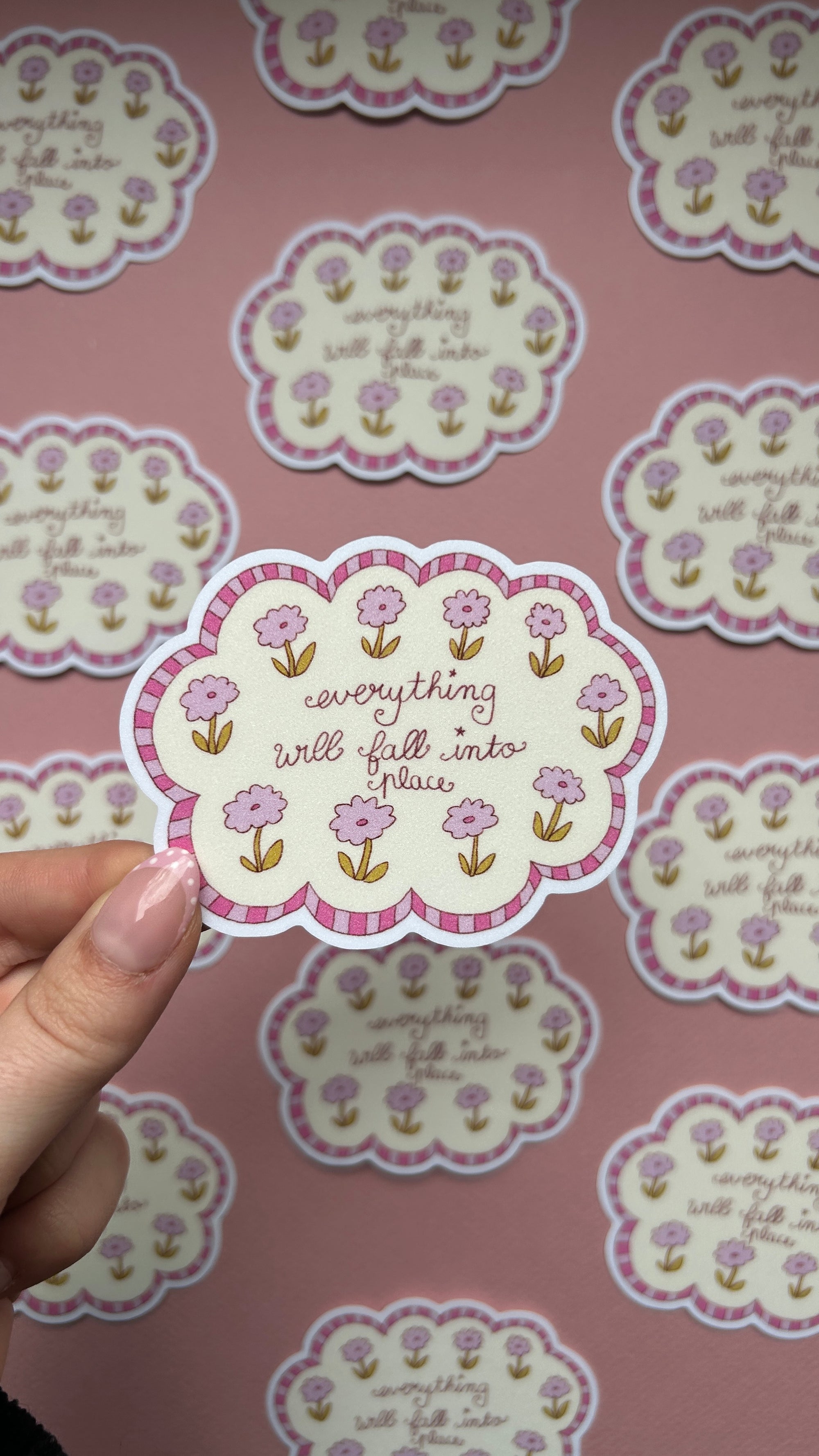 Sticker Nuage Fleurs XL