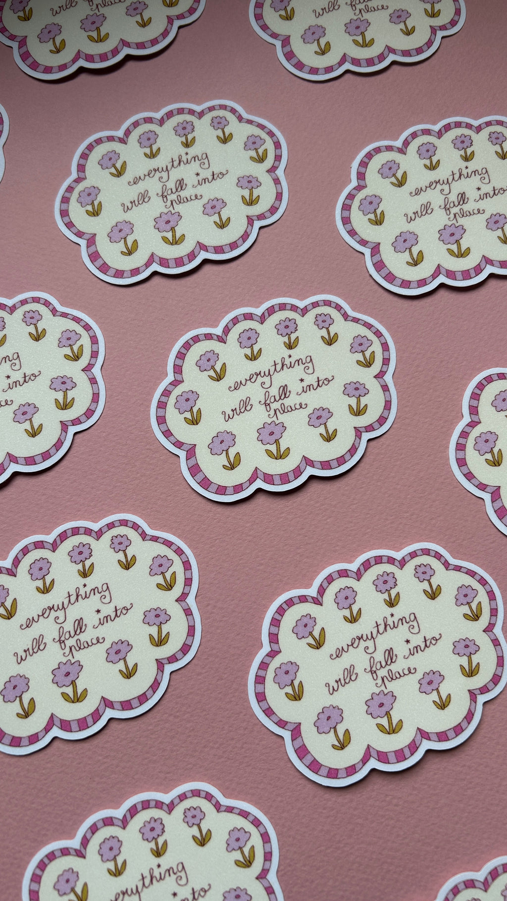 Sticker Nuage Fleurs XL