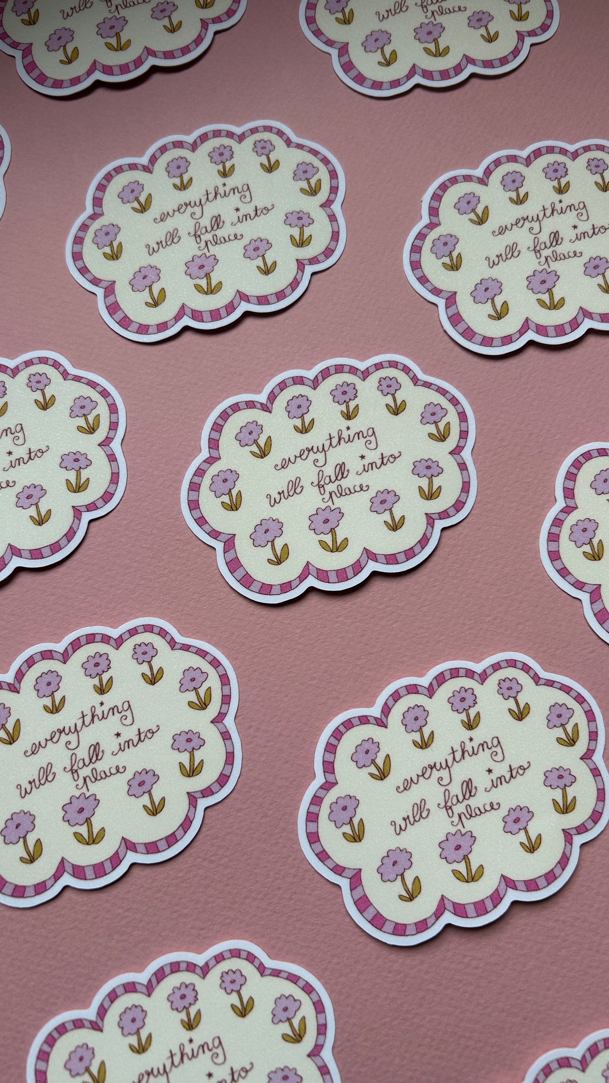 Sticker Nuage Fleurs XL