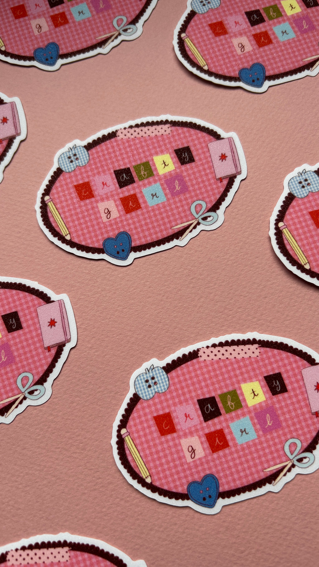 Sticker Crafty Girl XL