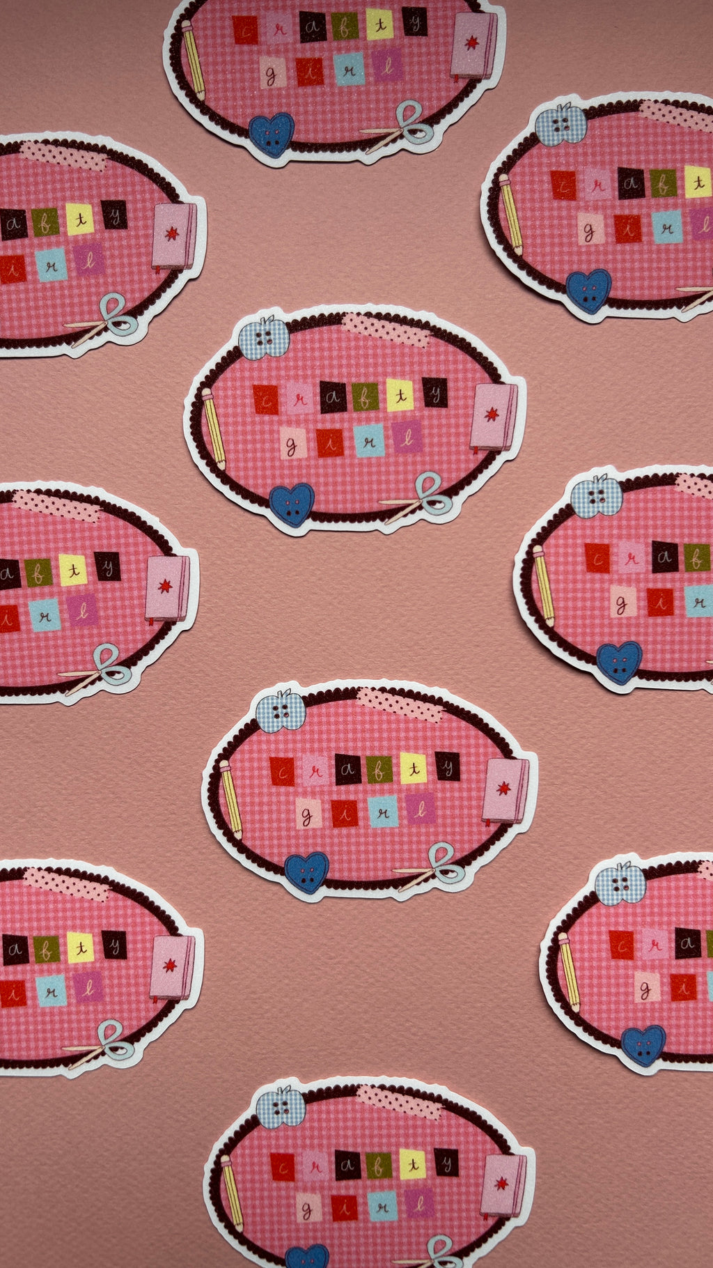 Sticker Crafty Girl XL