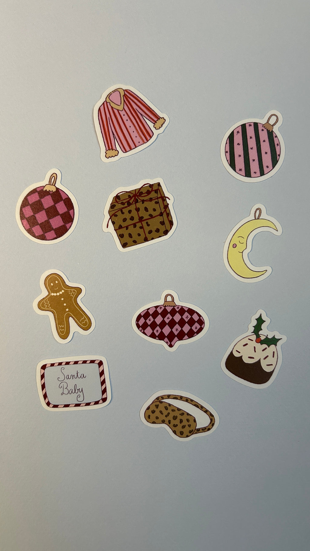 Pack Noël 10 mini washi stickers