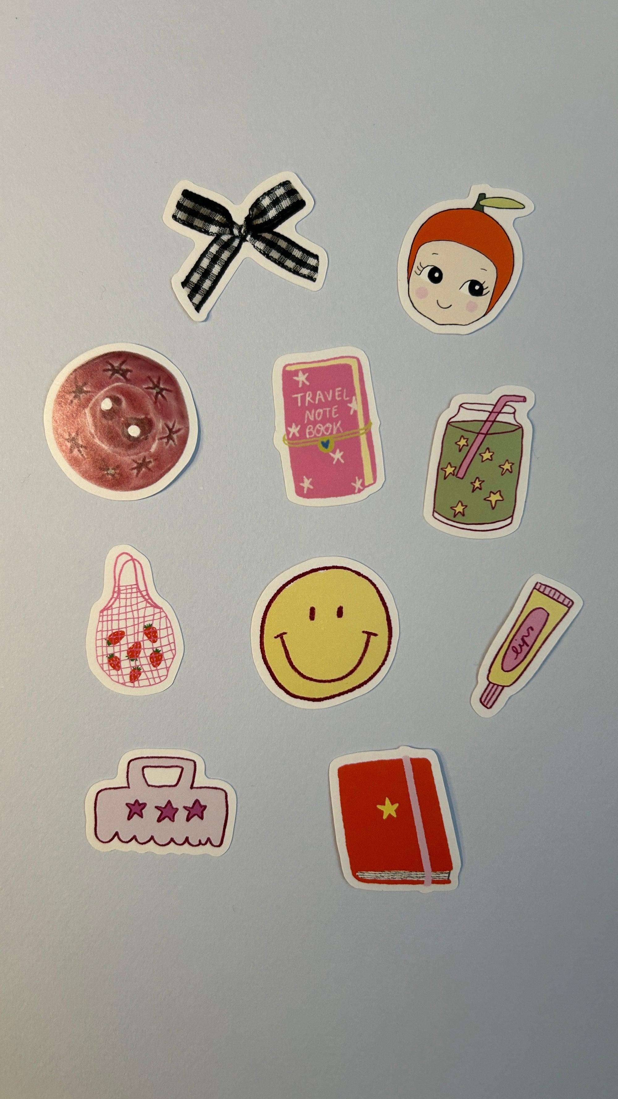 Pack Girly 10 mini washi stickers