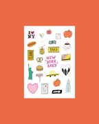 Planche stickers A5 New York City 🍎