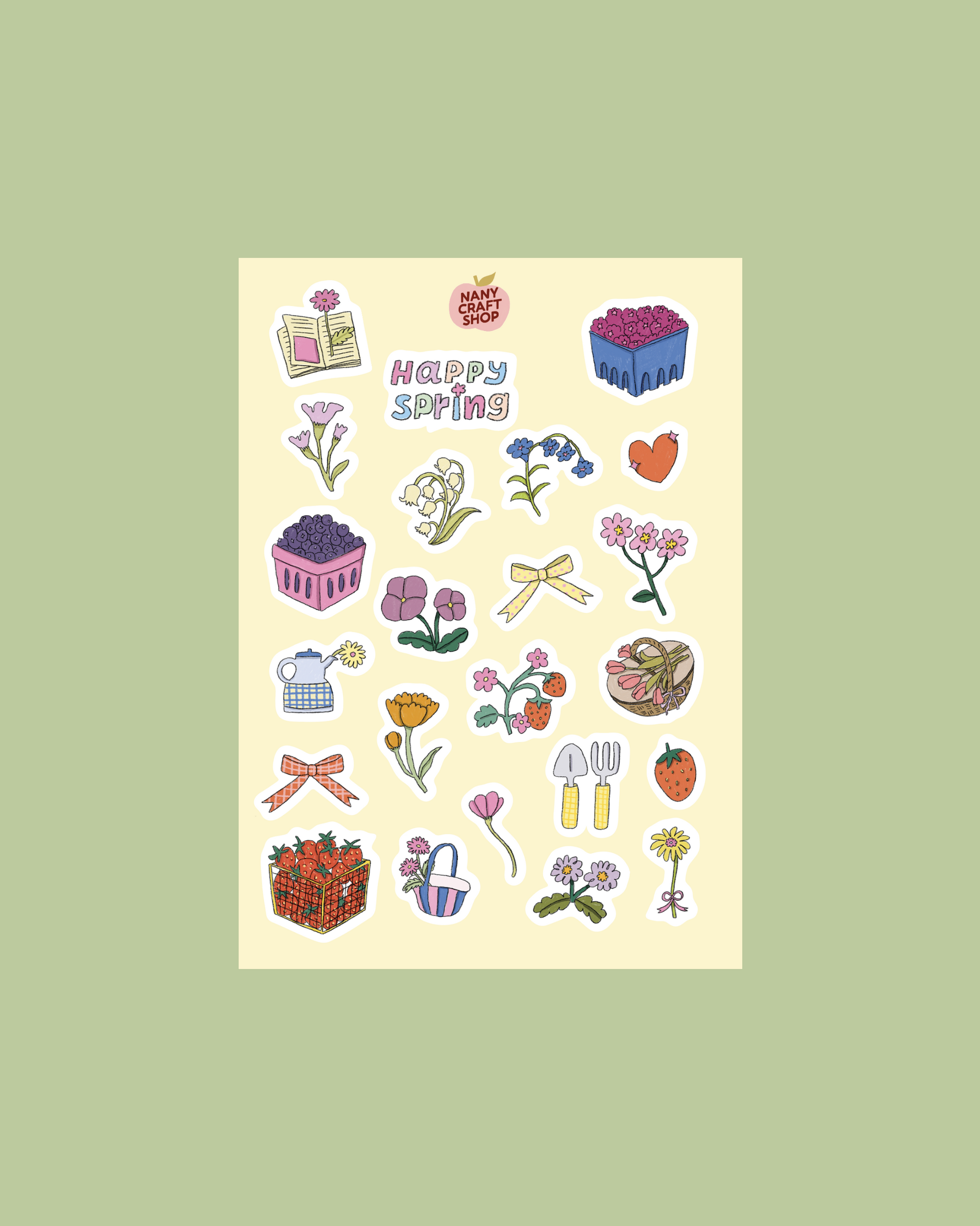 Planche stickers AVRIL A5