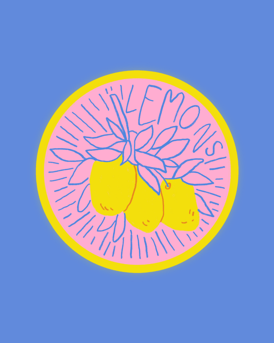 Zitronenaufkleber 🍋