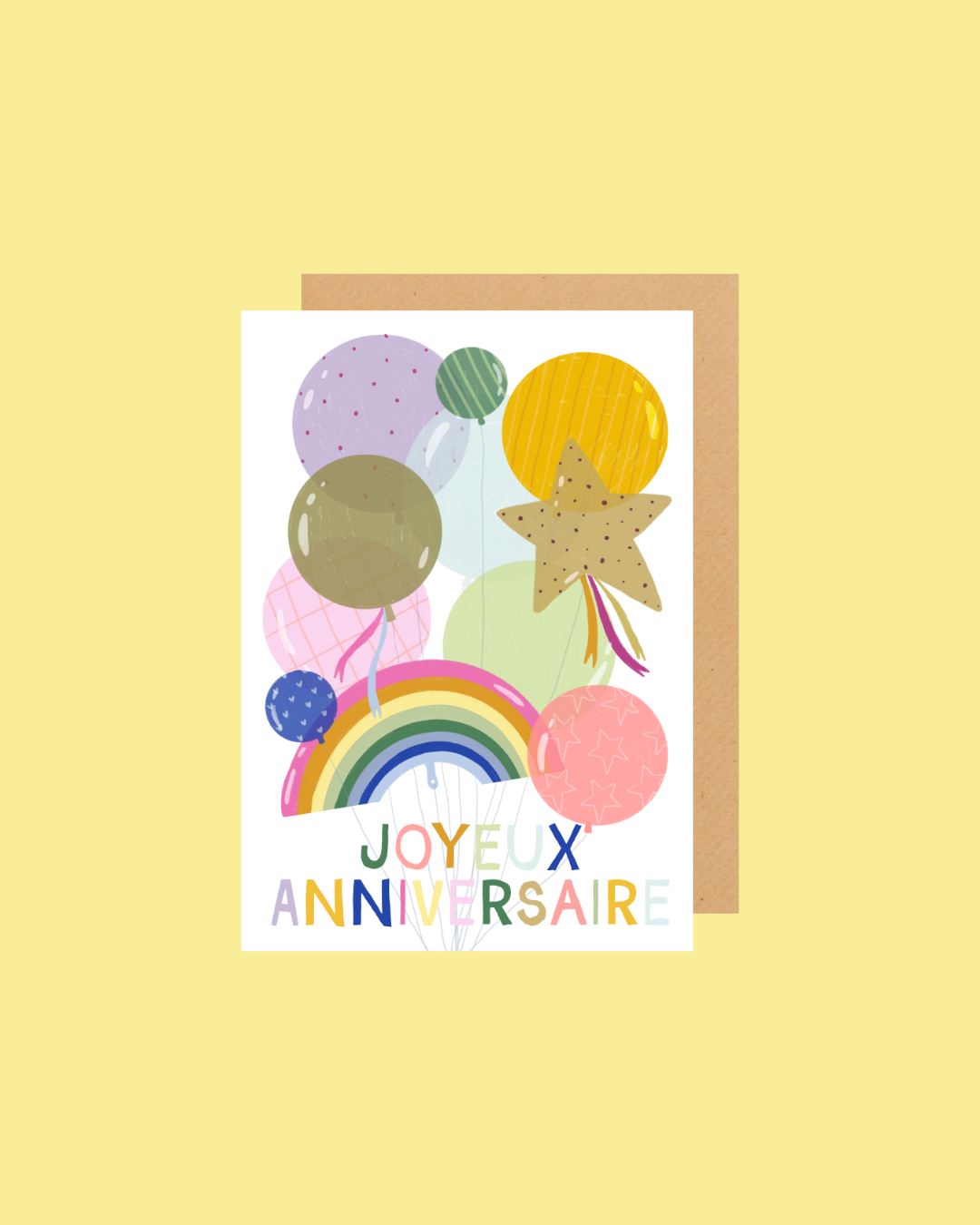 Carte de voeux Anniversaire Ballons 🎈