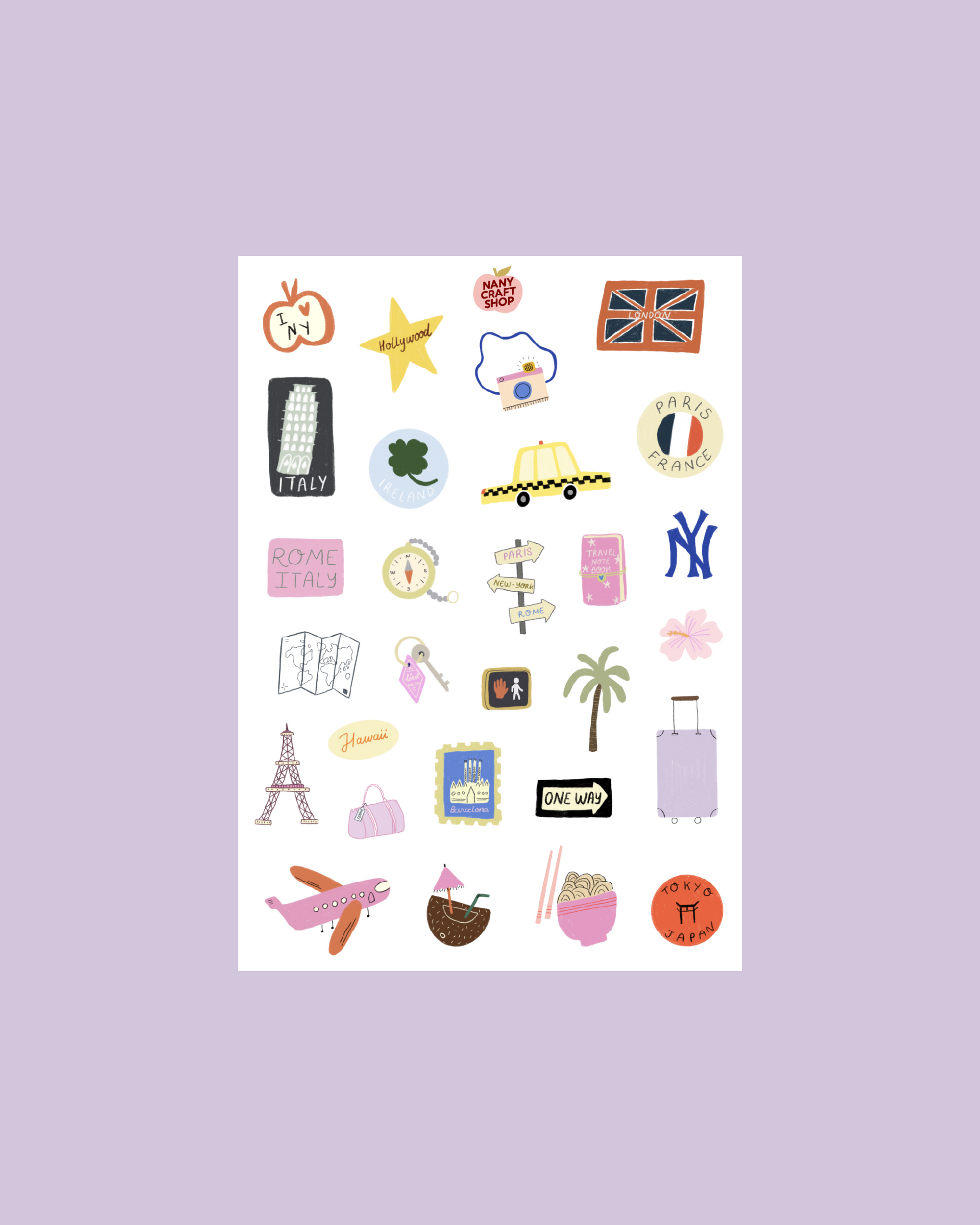 Planche stickers MAI A5