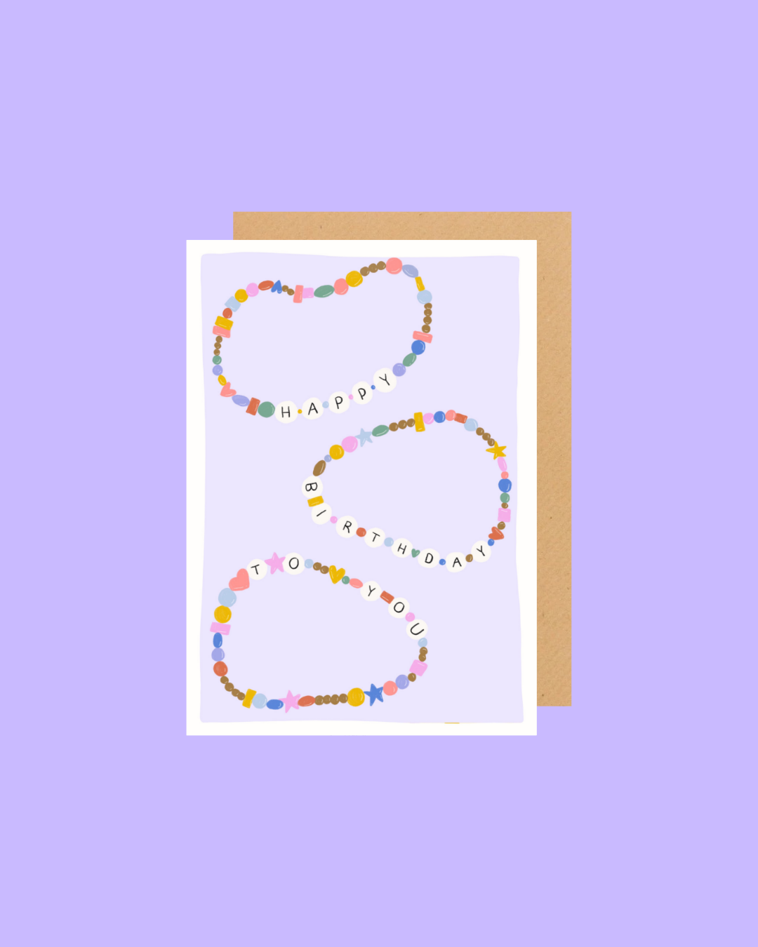 Carte de voeux Bracelet d'amitié 🎂