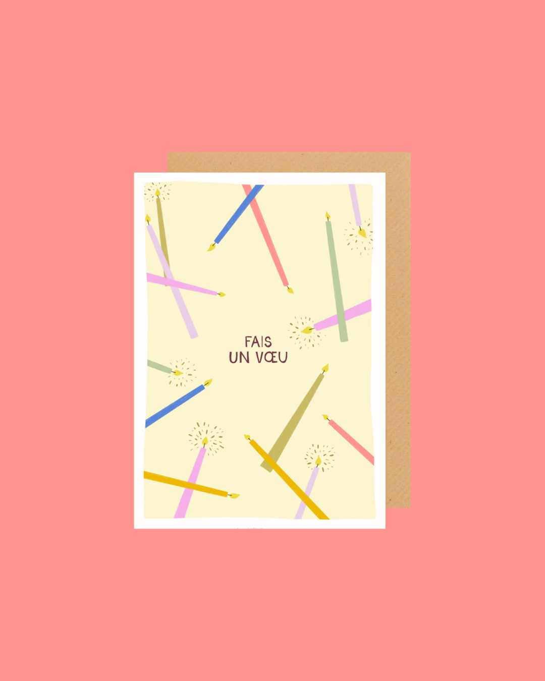 Carte de voeux Fais un voeu 🎂