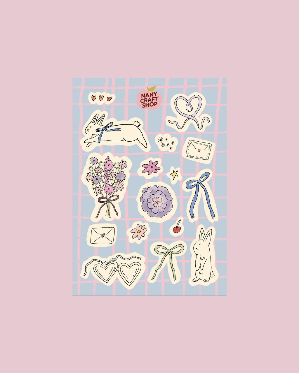 Planche stickers MARS A5