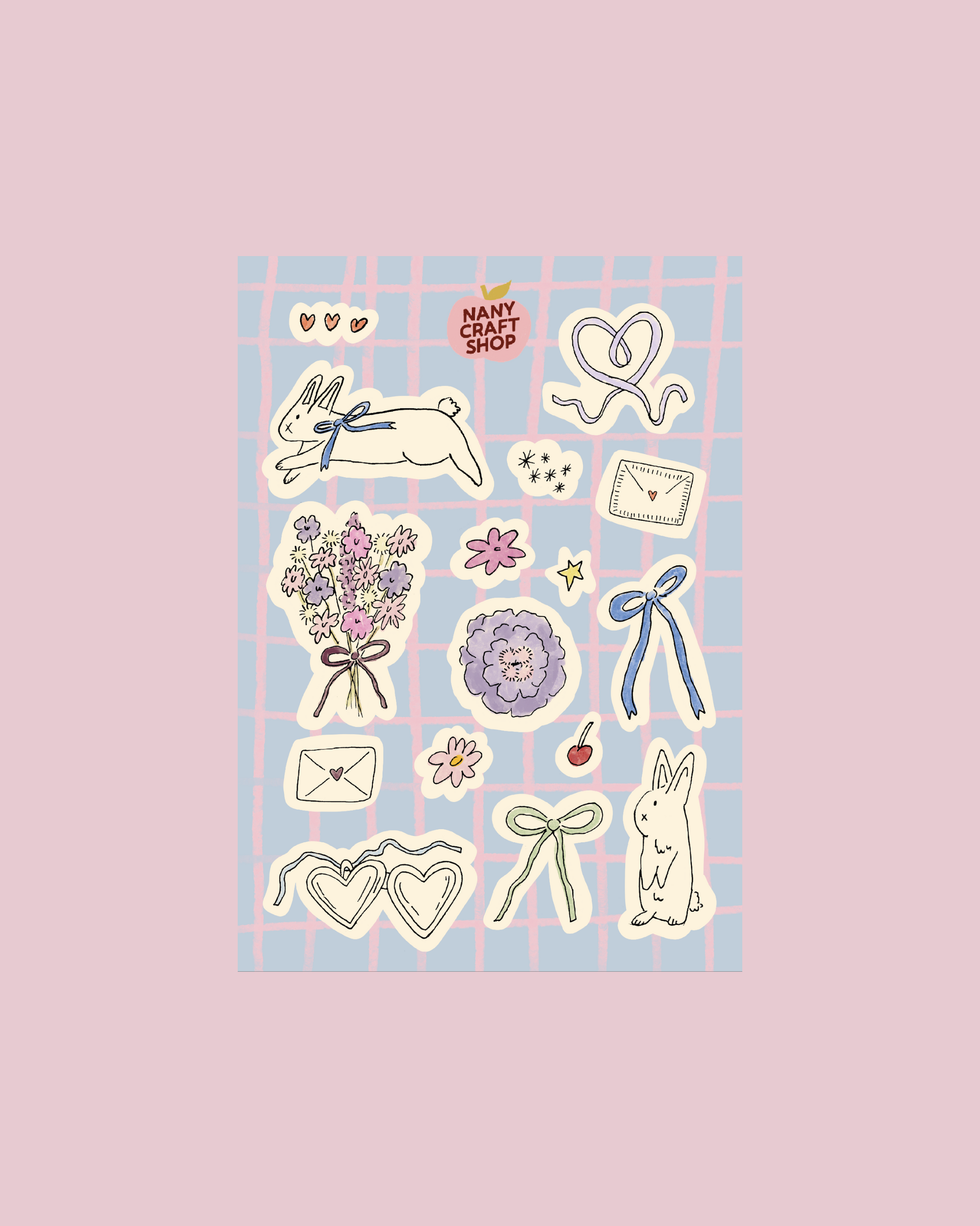 Planche stickers MARS A5