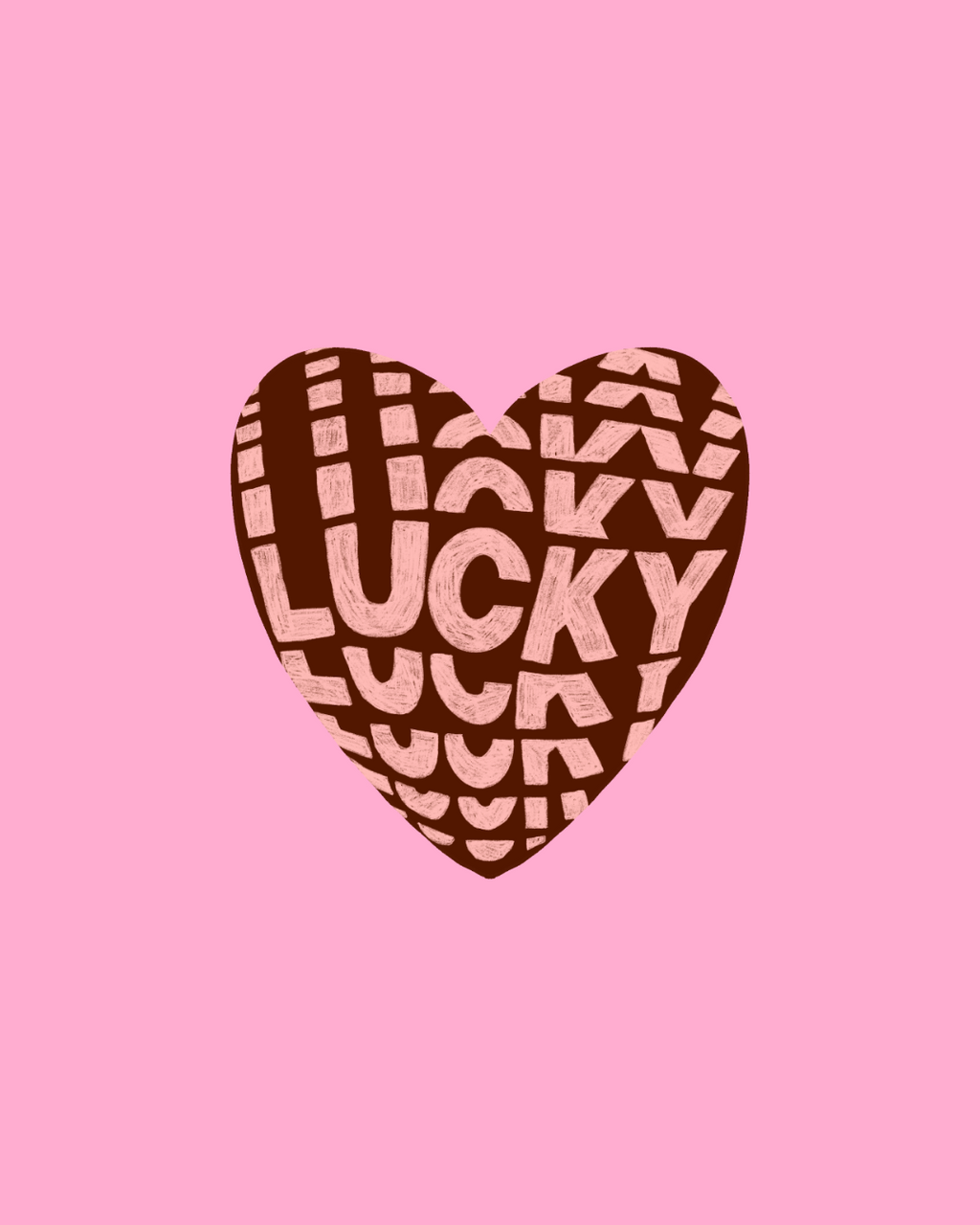 Lucky chrome sticker