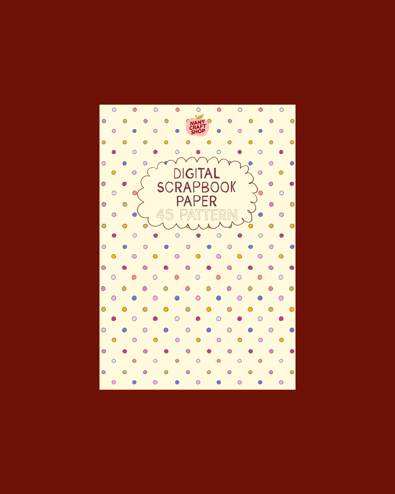 Digital Scrapbook Paper 45 motifs ⭐️
