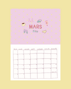 Calendrier 2026 - A4 - planche de stickers comprise !