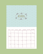 Calendrier 2026 - A4 - planche de stickers comprise !