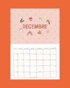 Calendrier 2026 - A4 - planche de stickers comprise !